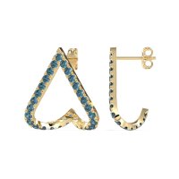 V-Shaped Huggie Earrings