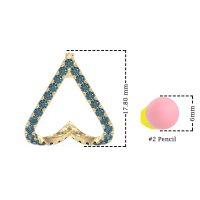 V-Shaped Huggie Earrings