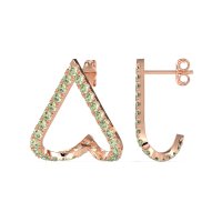 V-Shaped Huggie Earrings