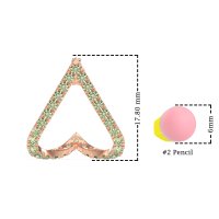 V-Shaped Huggie Earrings