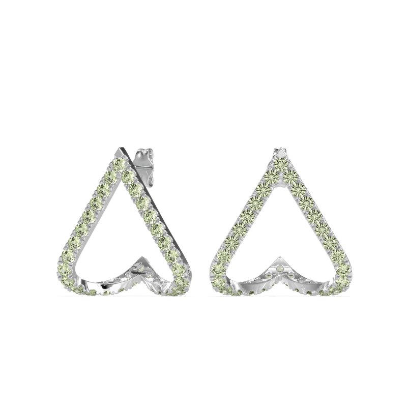 V-Shaped Huggie Earrings
