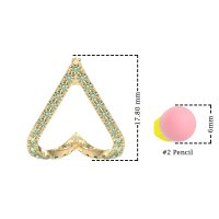 V-Shaped Huggie Earrings