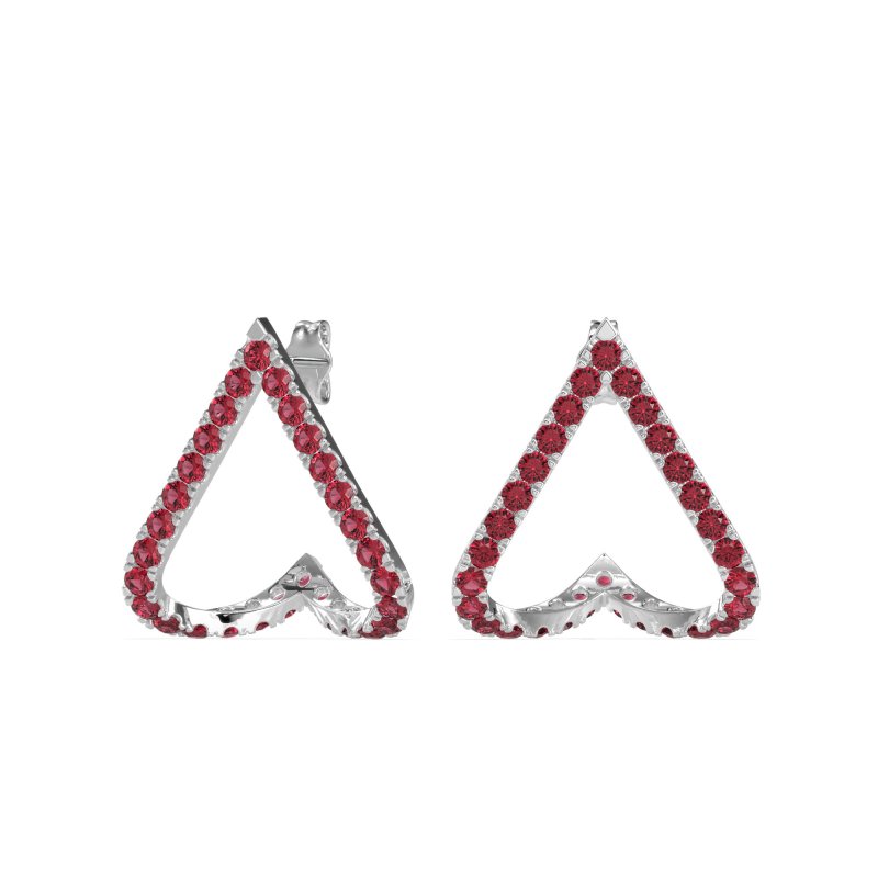 V-Shaped Huggie Earrings