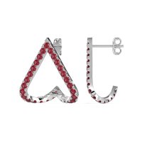 V-Shaped Huggie Earrings