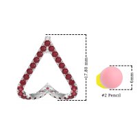 V-Shaped Huggie Earrings