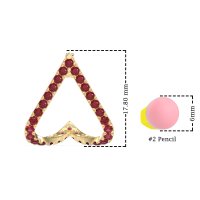 V-Shaped Huggie Earrings