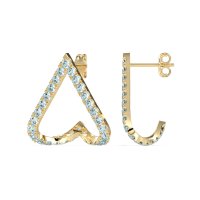 V-Shaped Huggie Earrings