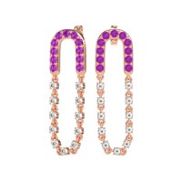 Loop Chain Stud Earrings