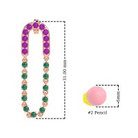 Loop Chain Stud Earrings