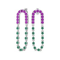 Loop Chain Stud Earrings