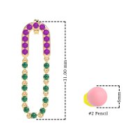 Loop Chain Stud Earrings