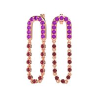 Loop Chain Stud Earrings