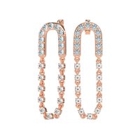 Loop Chain Stud Earrings