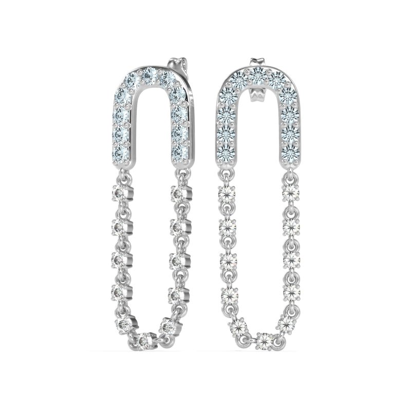 Loop Chain Stud Earrings