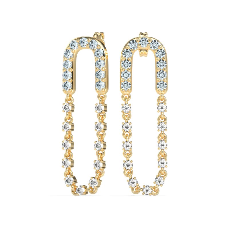 Loop Chain Stud Earrings