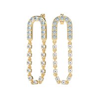 Loop Chain Stud Earrings