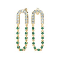 Loop Chain Stud Earrings