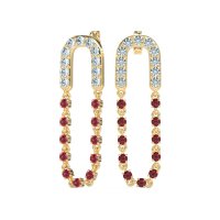 Loop Chain Stud Earrings