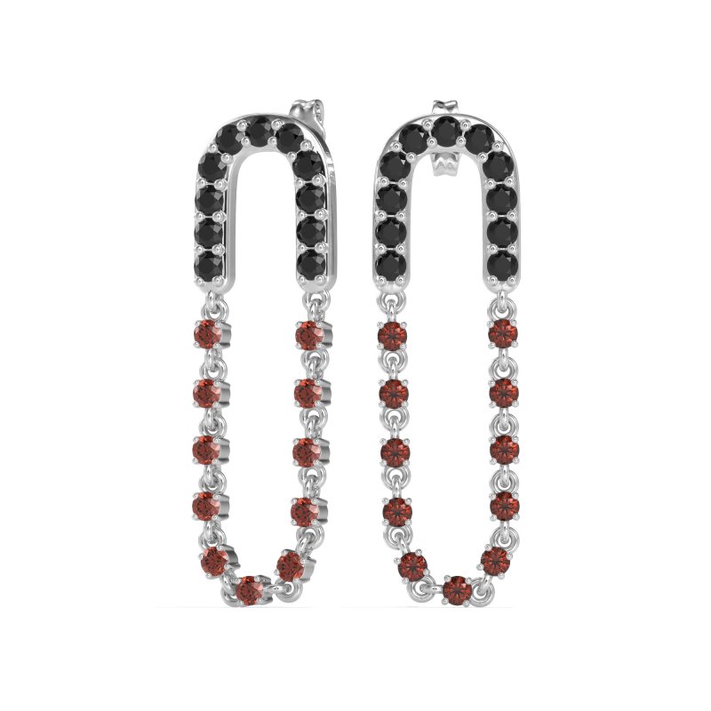 Loop Chain Stud Earrings