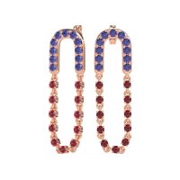 Loop Chain Stud Earrings