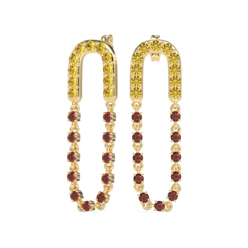 Loop Chain Stud Earrings