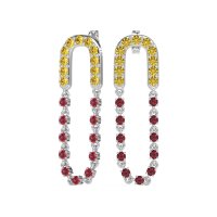 Loop Chain Stud Earrings