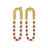 Loop Chain Stud Earrings