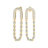 Loop Chain Stud Earrings
