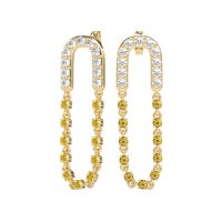 Loop Chain Stud Earrings