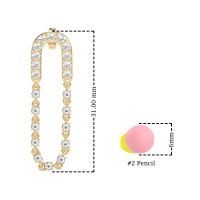 Loop Chain Stud Earrings