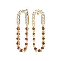 Loop Chain Stud Earrings