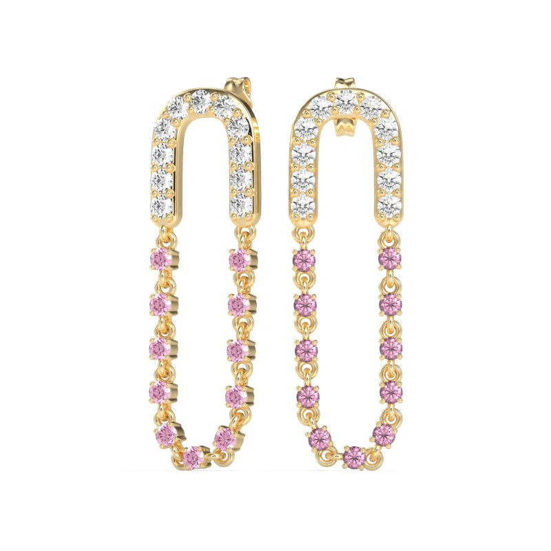 Loop Chain Stud Earrings