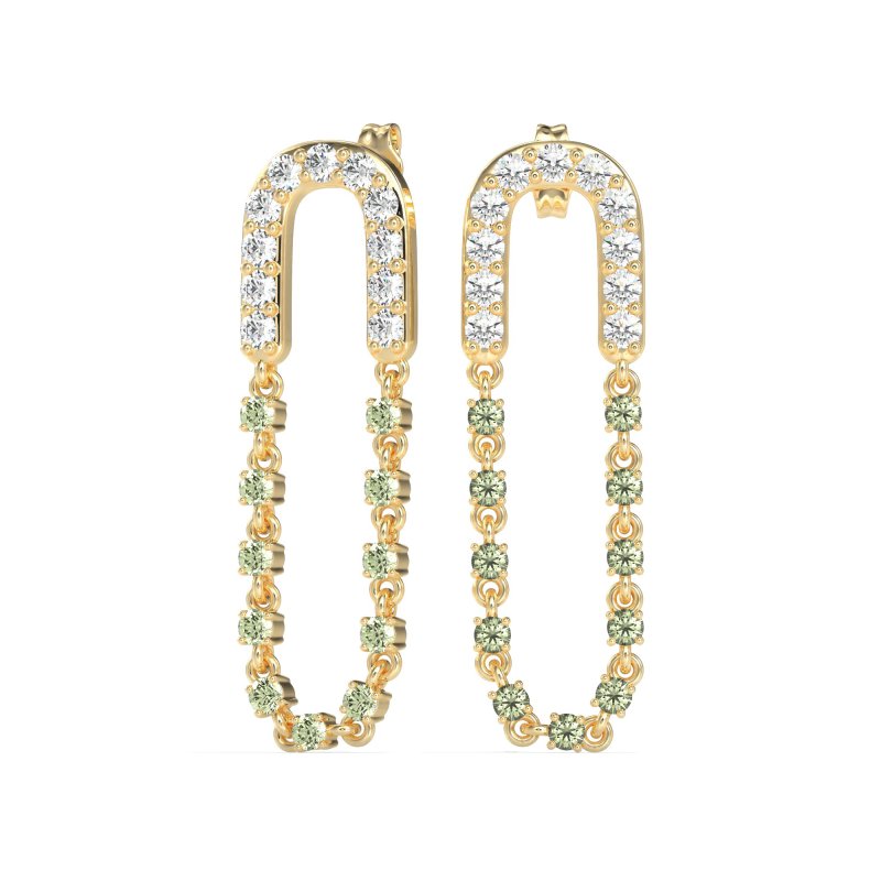 Loop Chain Stud Earrings