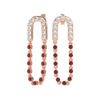 Loop Chain Stud Earrings