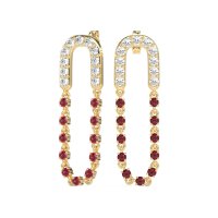 Loop Chain Stud Earrings