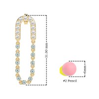 Loop Chain Stud Earrings