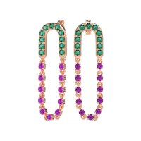 Loop Chain Stud Earrings
