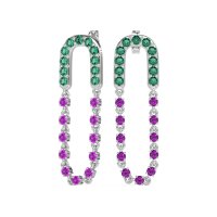 Loop Chain Stud Earrings