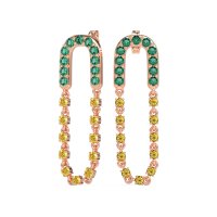 Loop Chain Stud Earrings