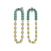 Loop Chain Stud Earrings