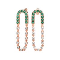 Loop Chain Stud Earrings