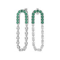 Loop Chain Stud Earrings