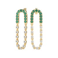 Loop Chain Stud Earrings