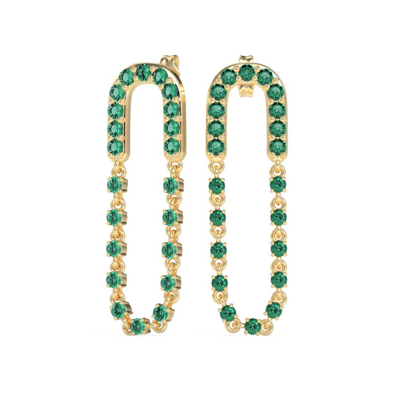 Loop Chain Stud Earrings