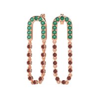 Loop Chain Stud Earrings