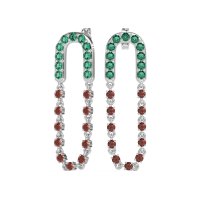 Loop Chain Stud Earrings