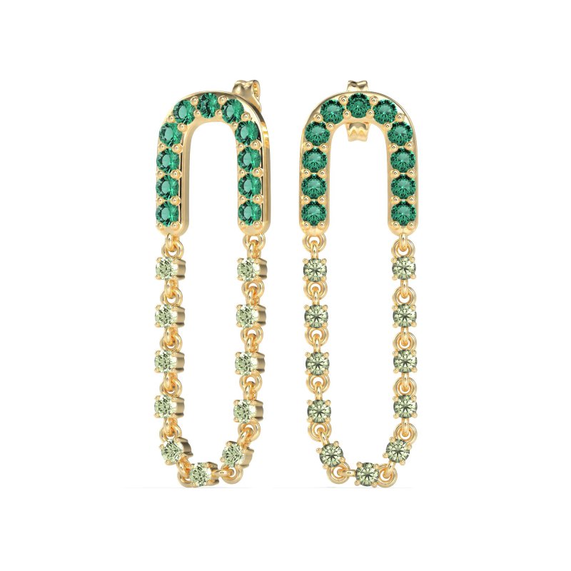 Loop Chain Stud Earrings