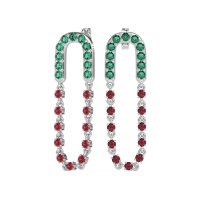 Loop Chain Stud Earrings
