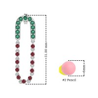 Loop Chain Stud Earrings