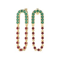 Loop Chain Stud Earrings